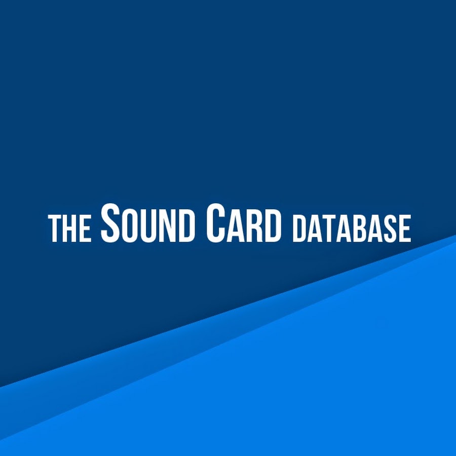 the Sound Card database