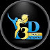 logo 3D DANCE ACADEMY JAIPUR