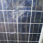 broken solar panel