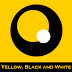 logo Yellow, Black and White