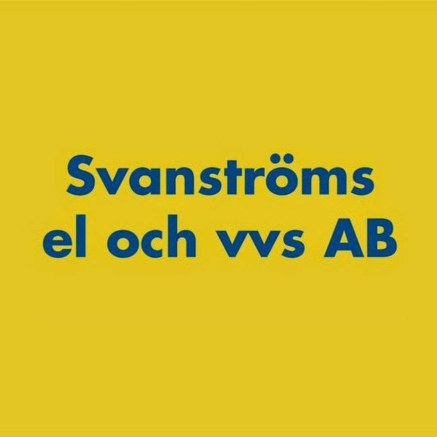 Svanströms EL & VVS AB @SvanstromsELVVSAB
