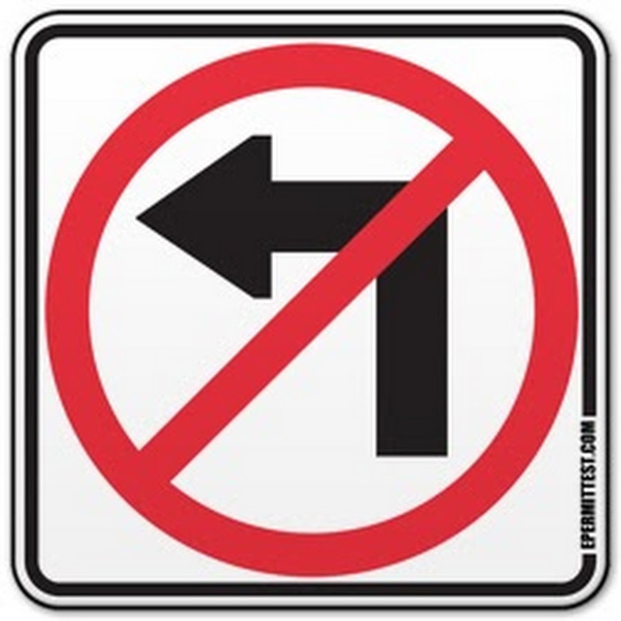 You can turn right. You must turn left. Знак can't turn left. Mustn't turn left sign. Cant mustn запрет.