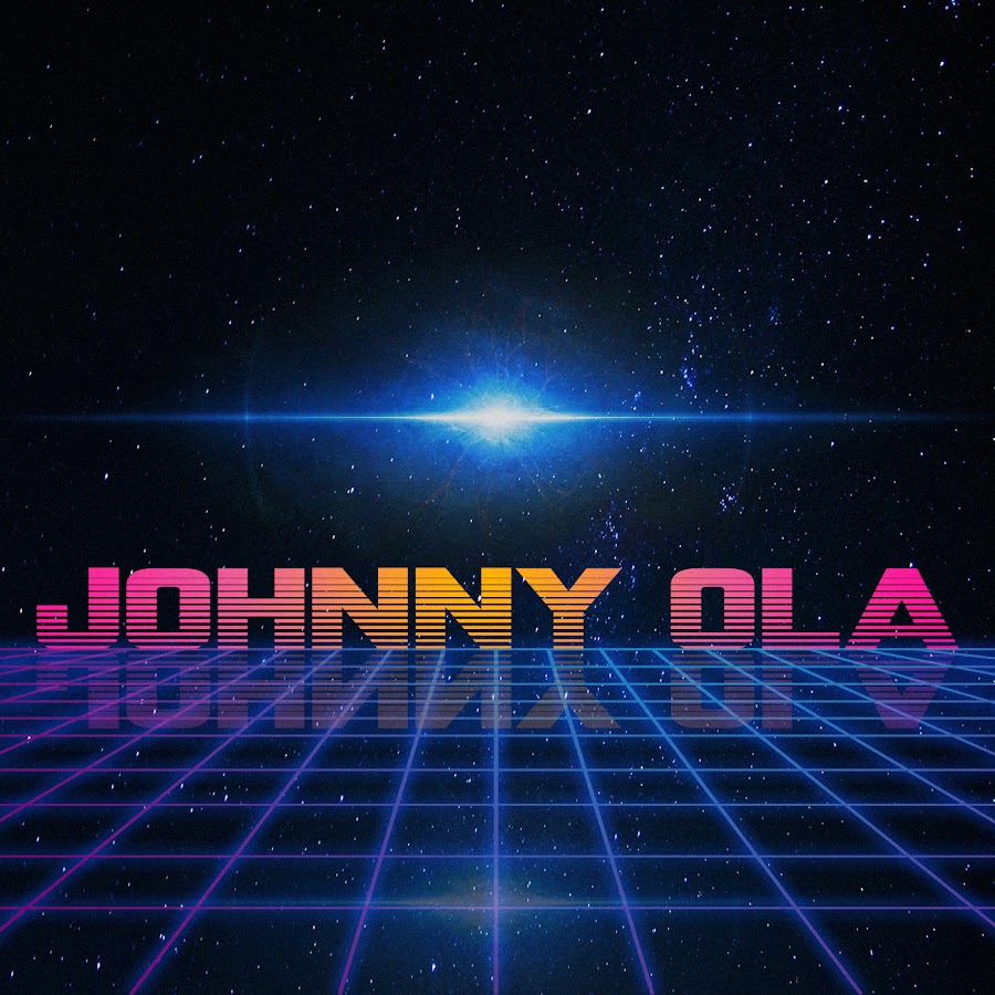 Джонни ола. Johnny Ola. Synthwave Moon PNG.