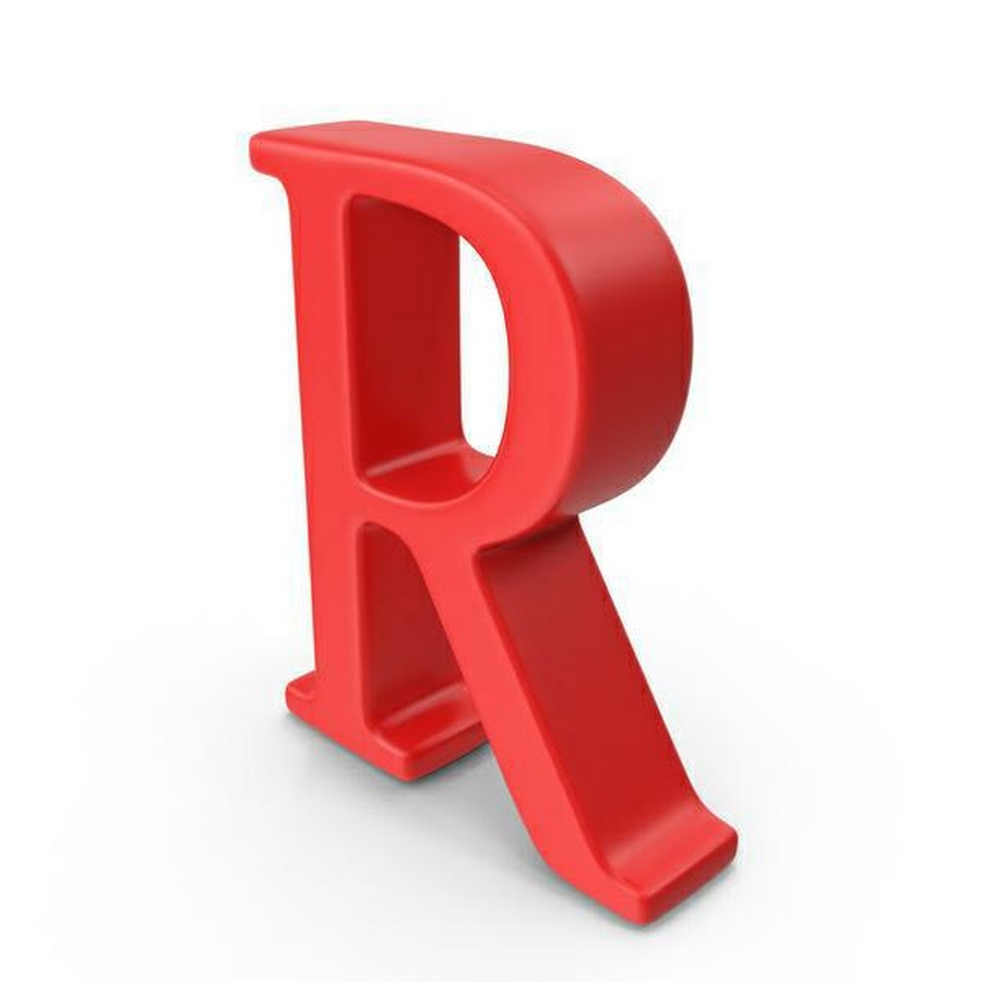 R object. Letter r. Letter r Red. Буква р PNG. Letter r 3d Printed.