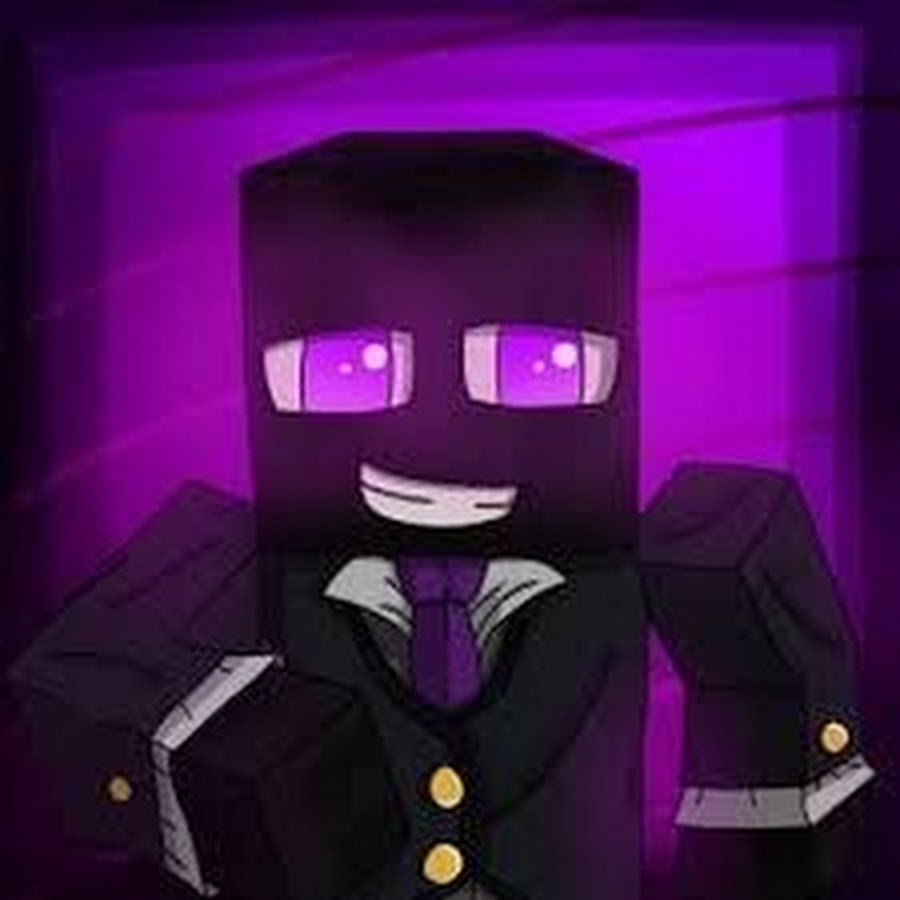 EnderEye Head in a suit // my Main Skin // purple suit ender eye