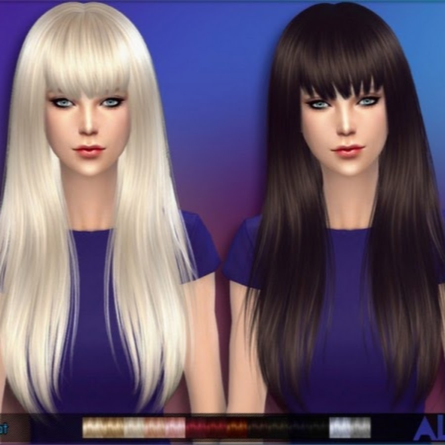 Sims для волос. Симс 4 челка. SIMS 4 hair with Bangs. SIMS 4 long hair with Bangs. SIMS 4 Hairstyles.