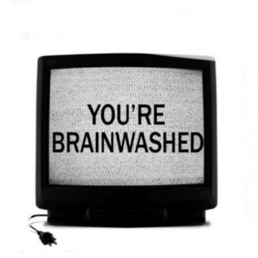 TV Brainwashing. Brainwashed TV. Old TV no Signal. TV Stickers.