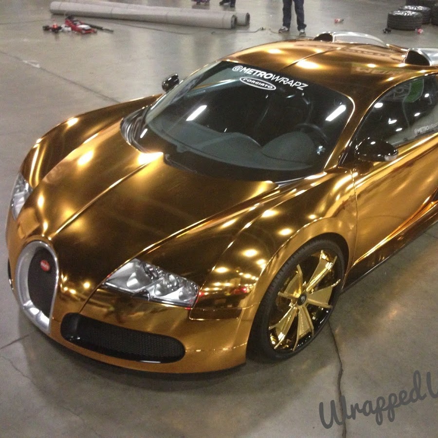 Bugatti Veyron Золотая