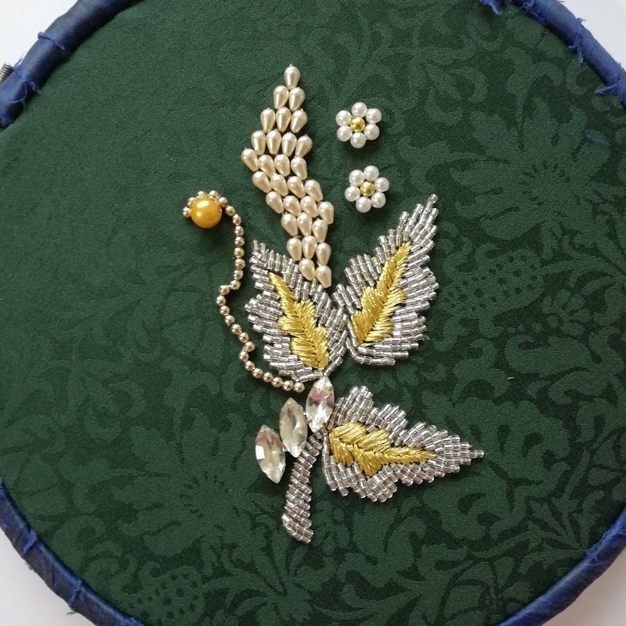 Hand embroidery/amazing design with pearl beads to make a stylish