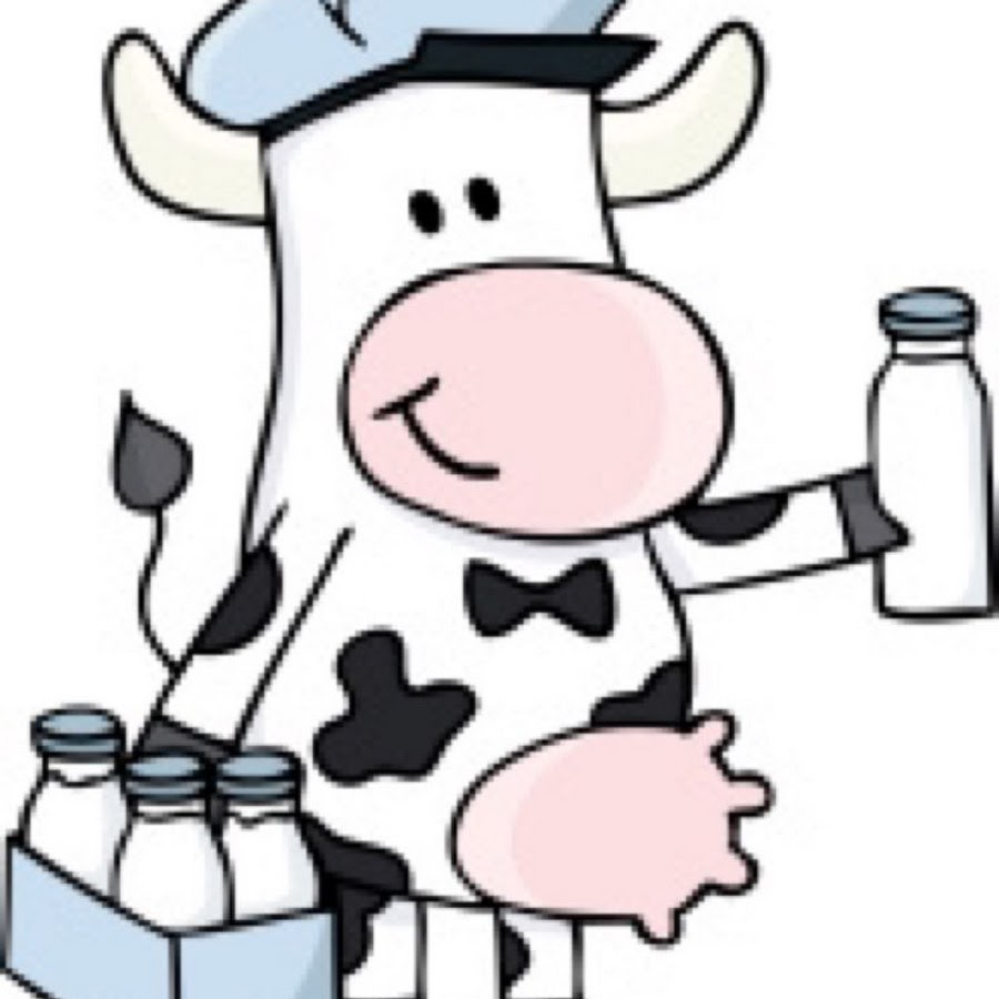 Milkman персонаж. Мультяшная корова с молоком. Рисунки молочных продуктов. Корова с бутылкой. Нарисовать рекламу молока.