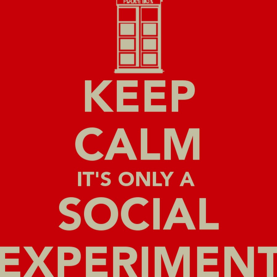 Social Experiment poster. Experimental poster.