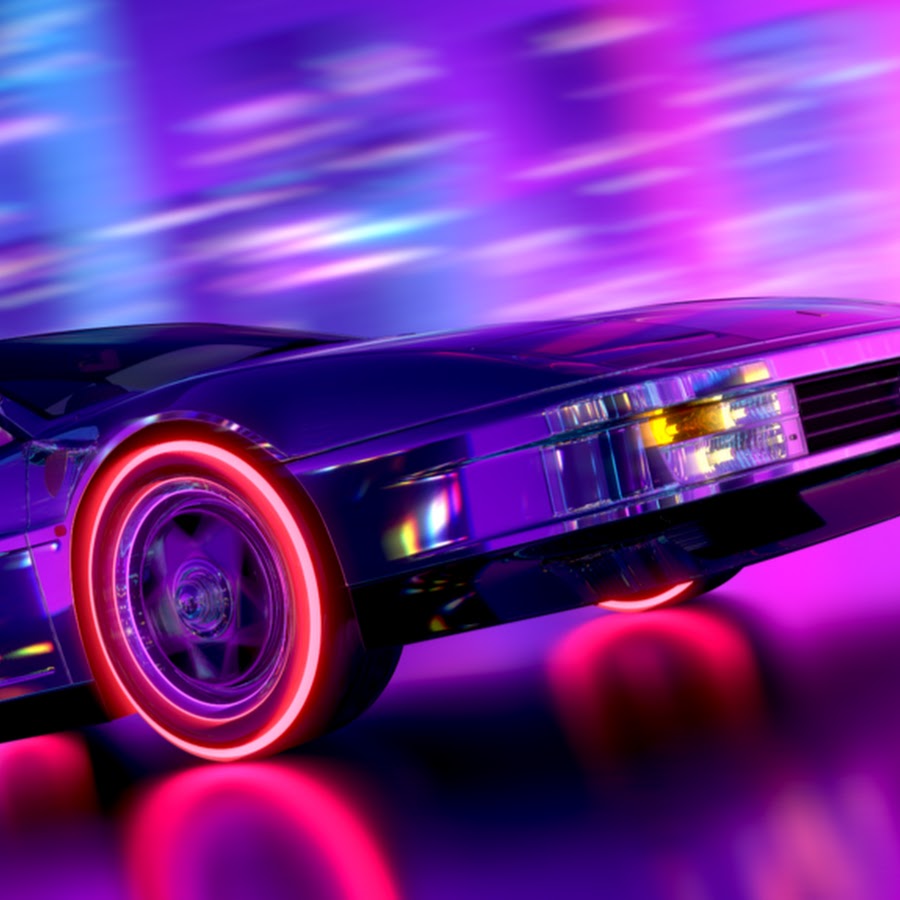 Ferrari Testarossa Retro Wave