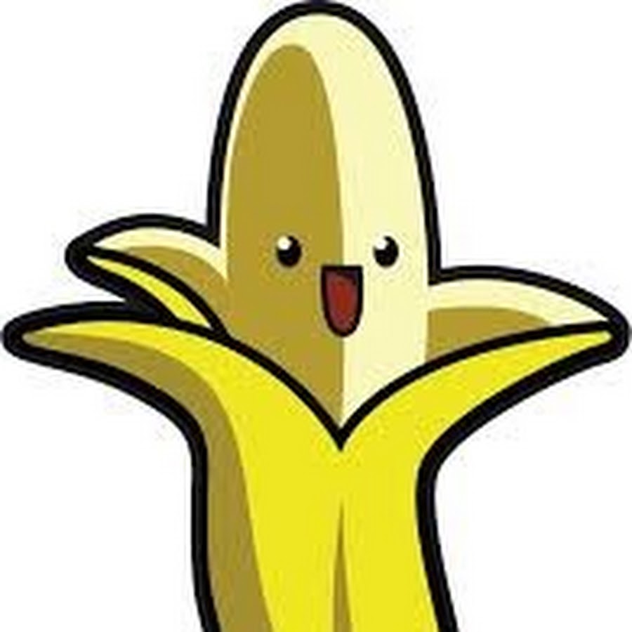 Ютубе бананчик. Banana PNG.