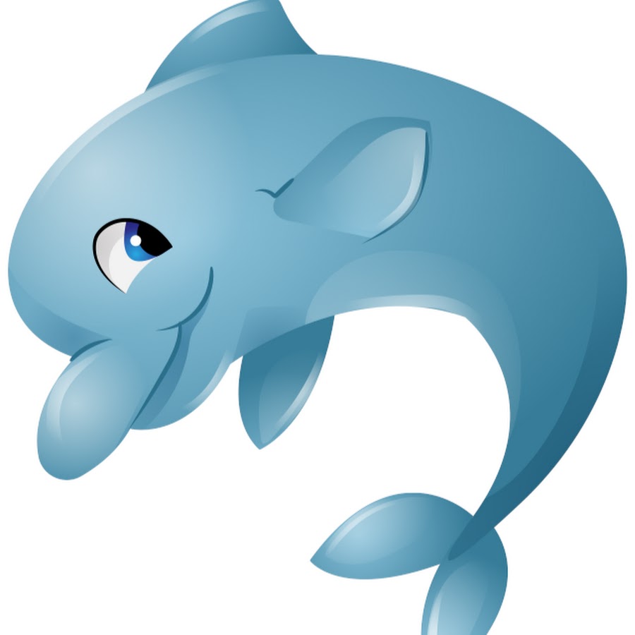 Дельфины мультяшные