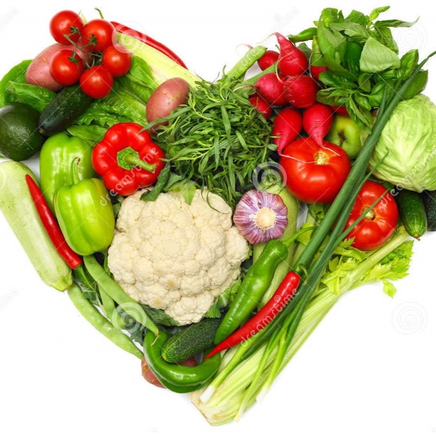 Сердце из овощей