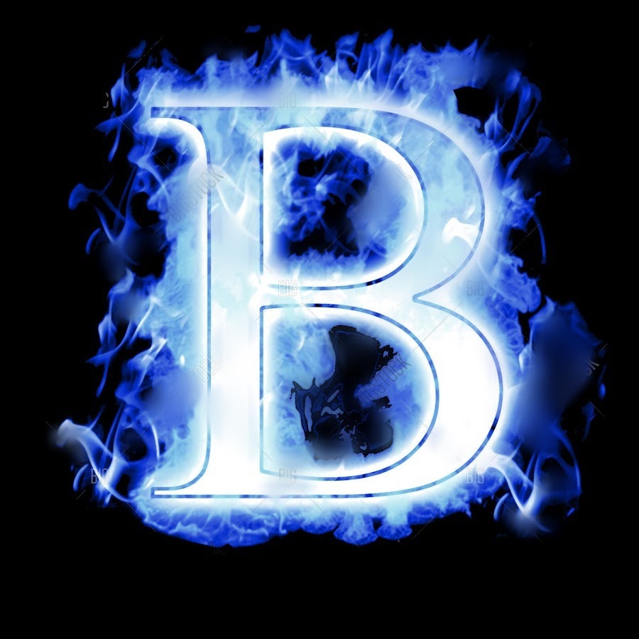 Огненная буква b