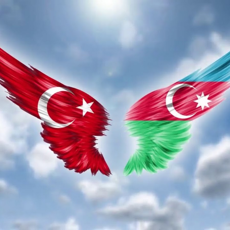 Азербайджанский и турецкий флаг