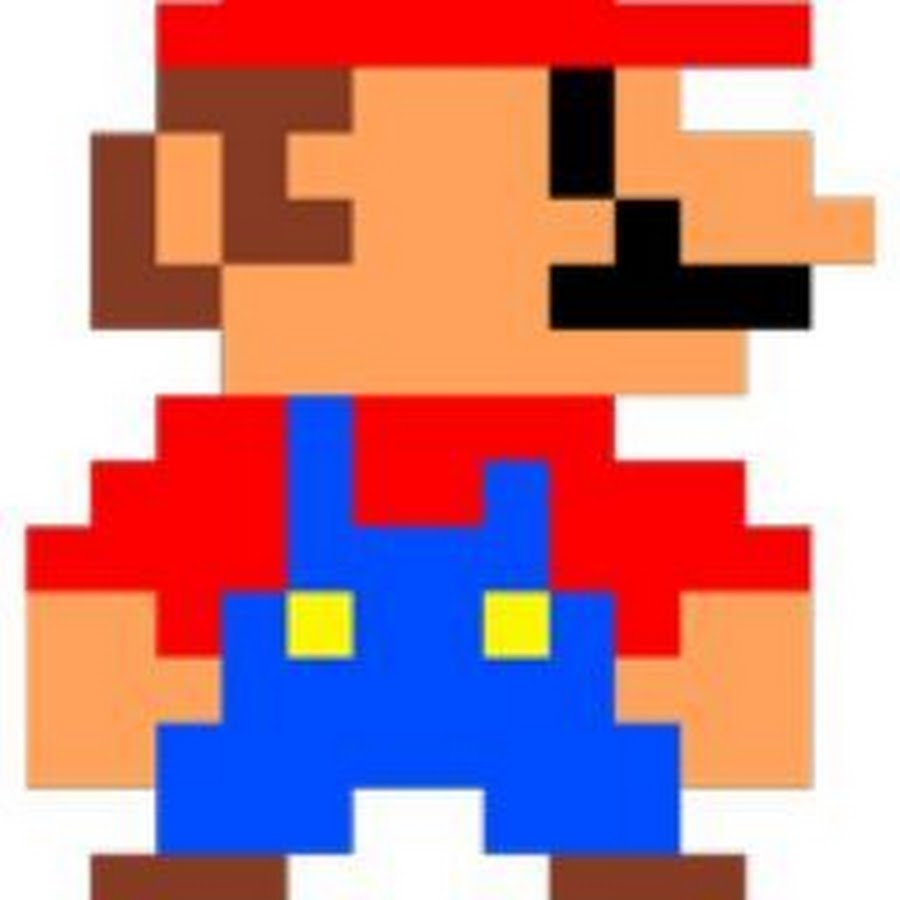 Пиксель арт супер Марио