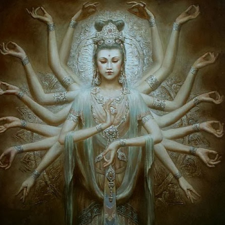 Многорукая индийская богиня Шива