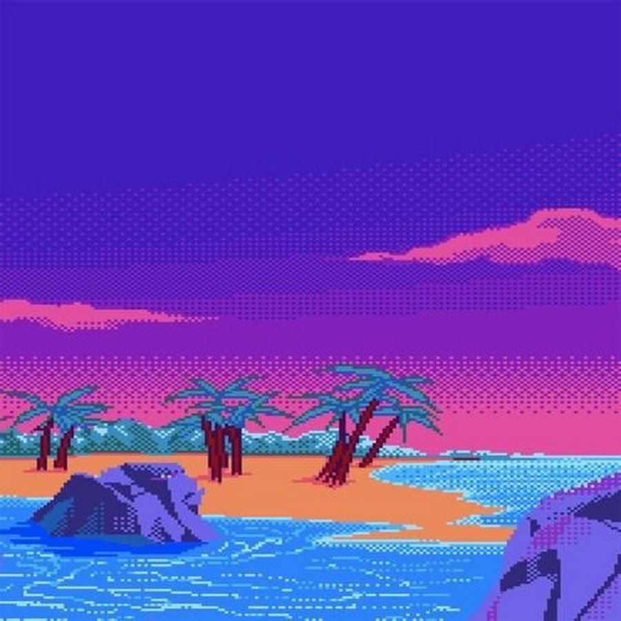 Пиксельный пляж