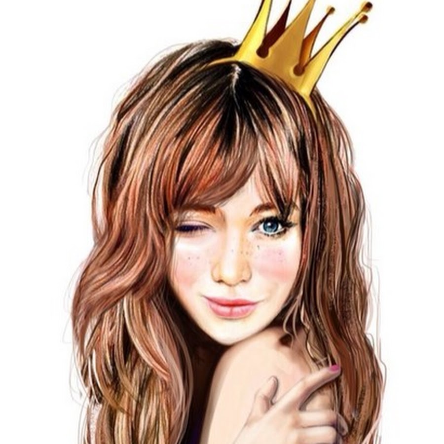 Девушка с короной рисунок (43 фото)