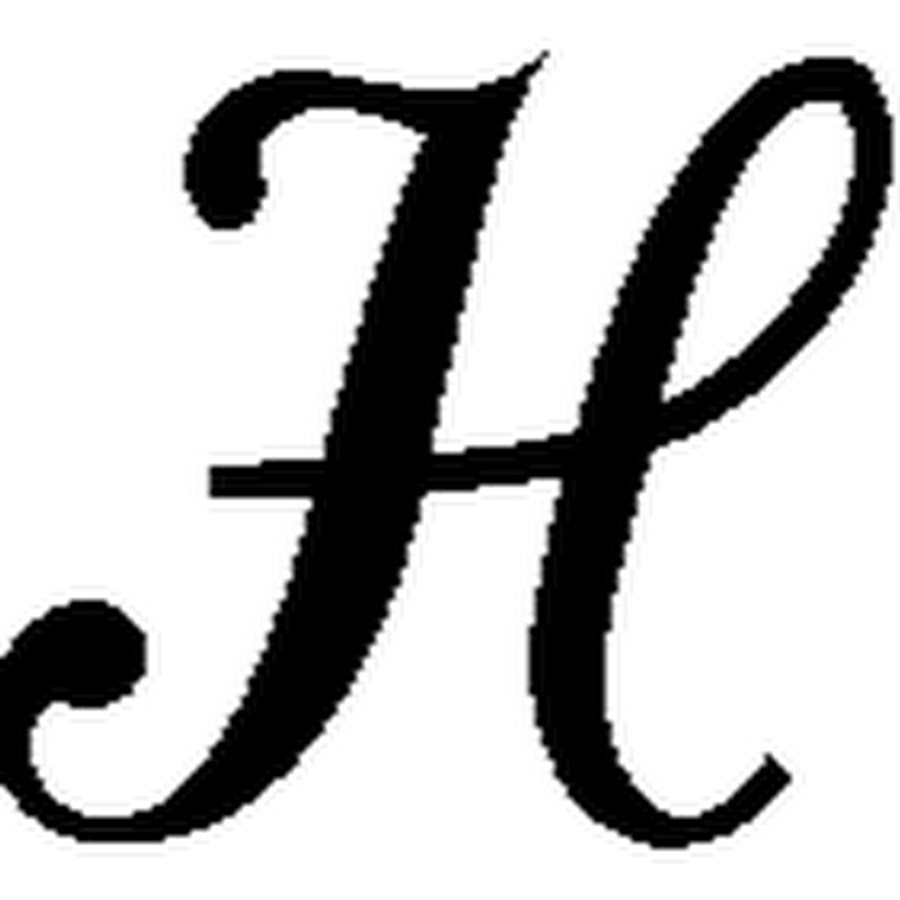 Символ h. Mathtime Pro 2 font.