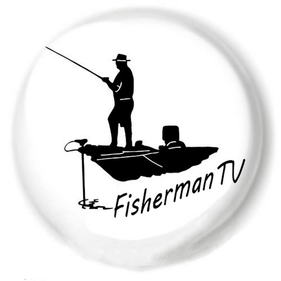 Логотип рыбака