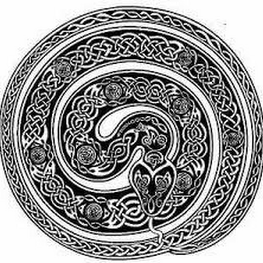 Скандинавские змеи орнамент