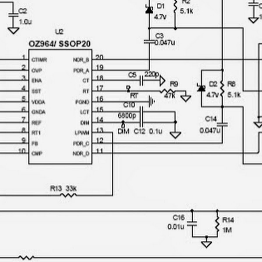 Oz960gn схема включения