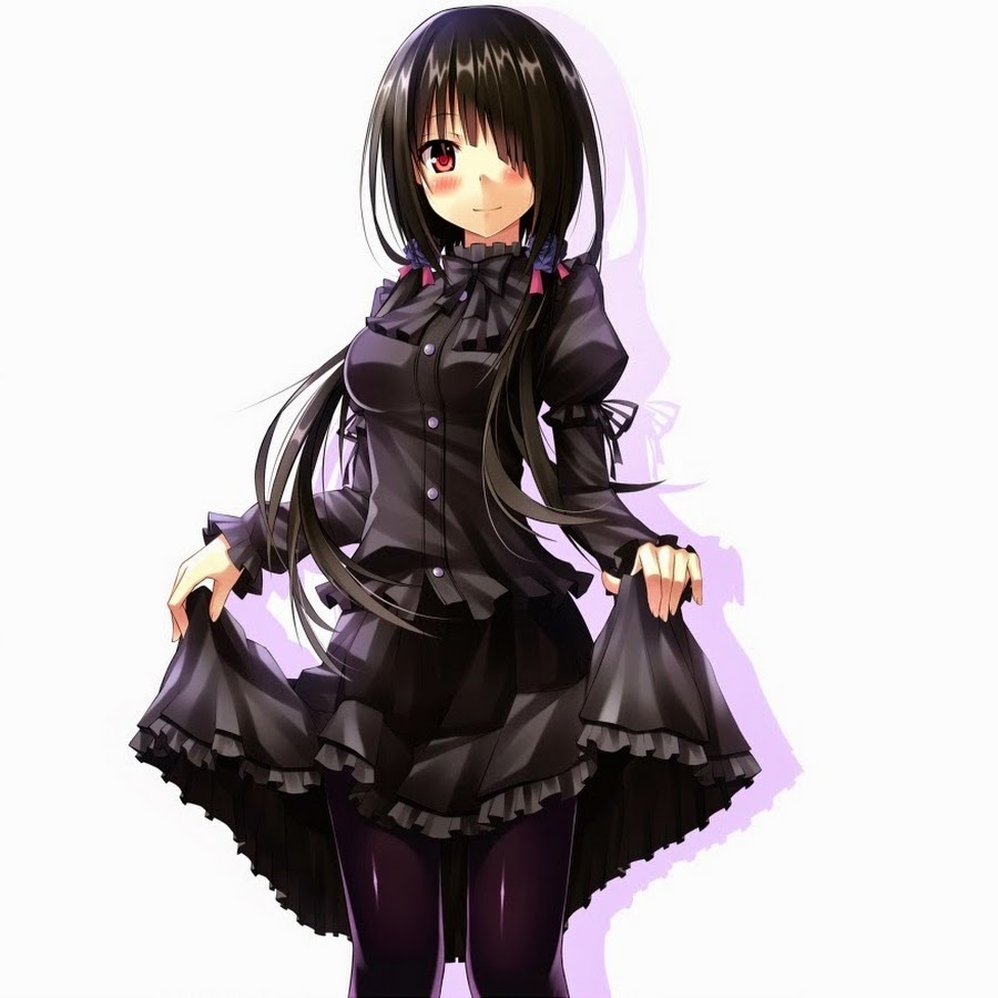 Девочка в черном платье