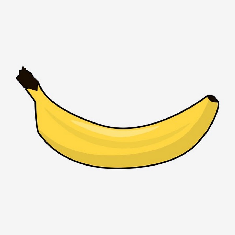 Бананы на белом фоне мультяшные