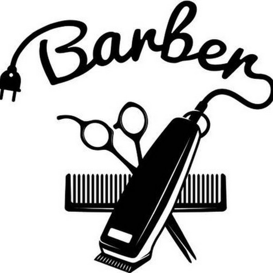 Мужская парикмахерская логотип