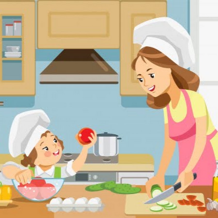 Программа мама готовит. Готовка рисунок. Готовим для детей. Мама готовит. Приготовление еды рисунок.