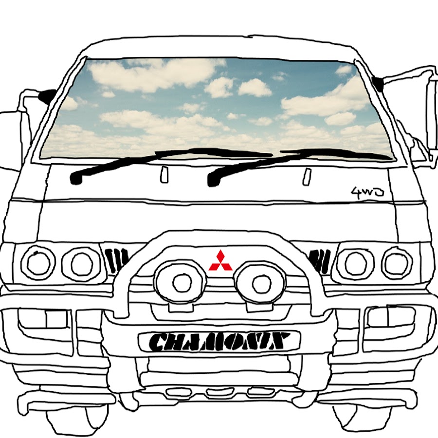 Как нарисовать mitsubishi pajero