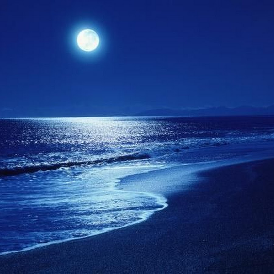 Alone in Beach at Night