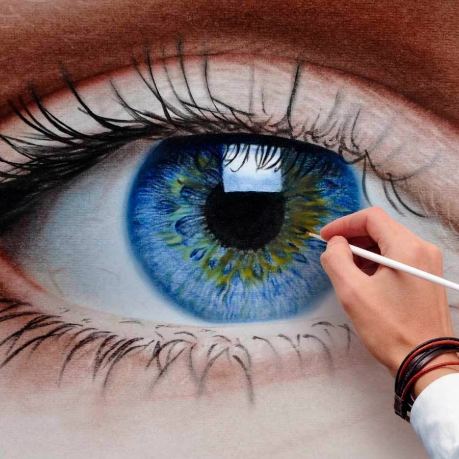 Speed Painting. Auge. Stefan Pabst.