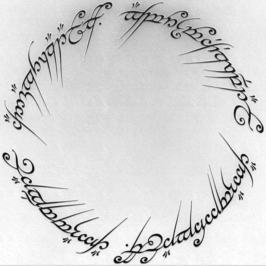 Властелин колец кольцо всевластия надпись