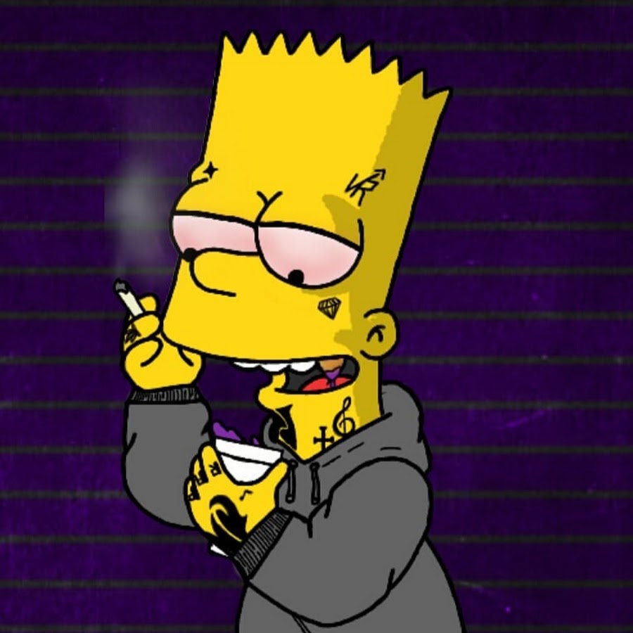 Барт симпсон с сигаретой