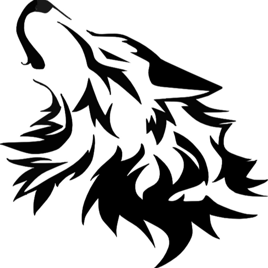 Силуэт волка