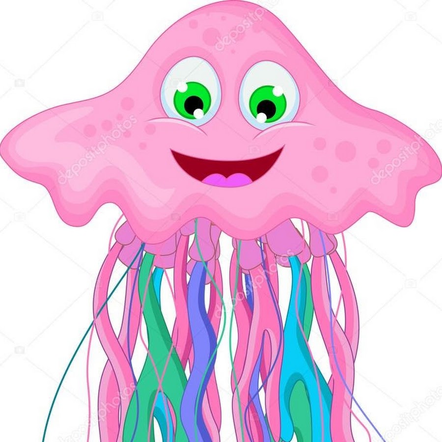 Медузы мультяшные