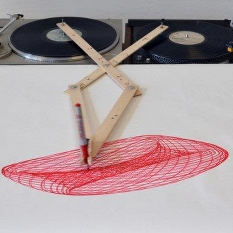 Гармонограф. Гармонограф рисунки. Turntable Art.