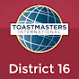 District 16 Toastmasters - @district16toastmasters63 YouTube Profile Photo