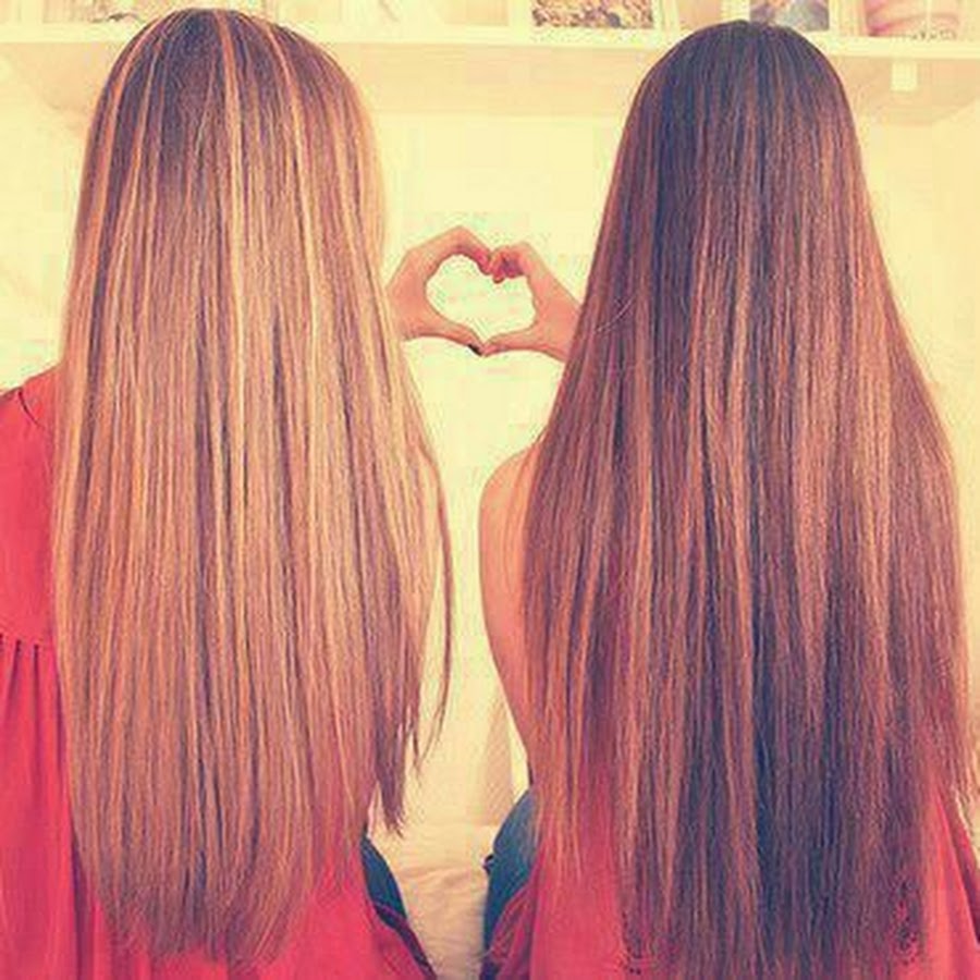 Подружки с длинными волосами