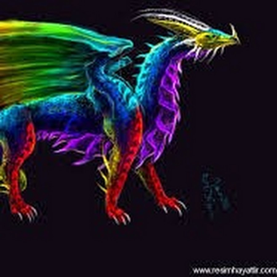 Драконы по цвету. Разноцветный дракон. Радужный дракон. Красочный дракон. Разноцветный дракон арт.