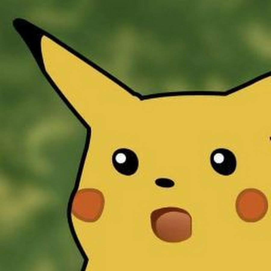 Surprised pikachu face