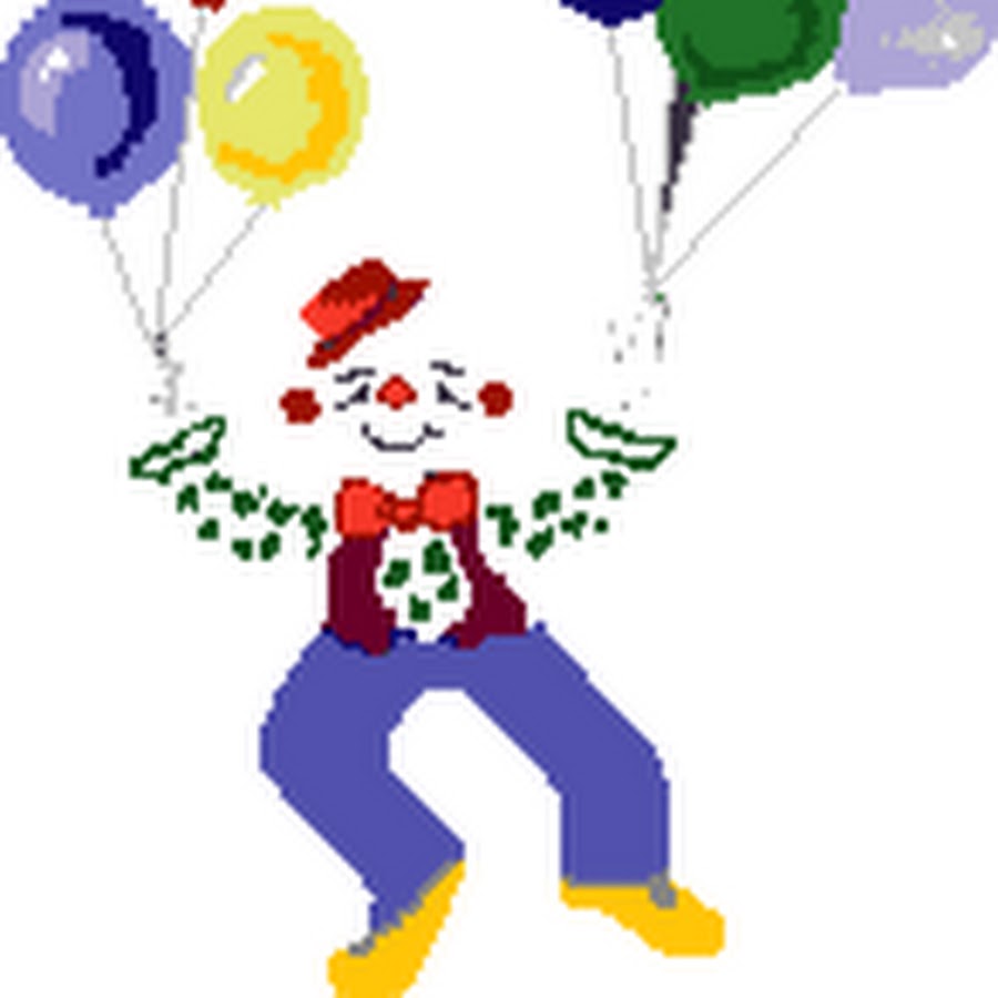 Гифка клоуна. Анимационный клоун. Клоун с шарами. Гифки с клоунами. Клоуны анимашки.