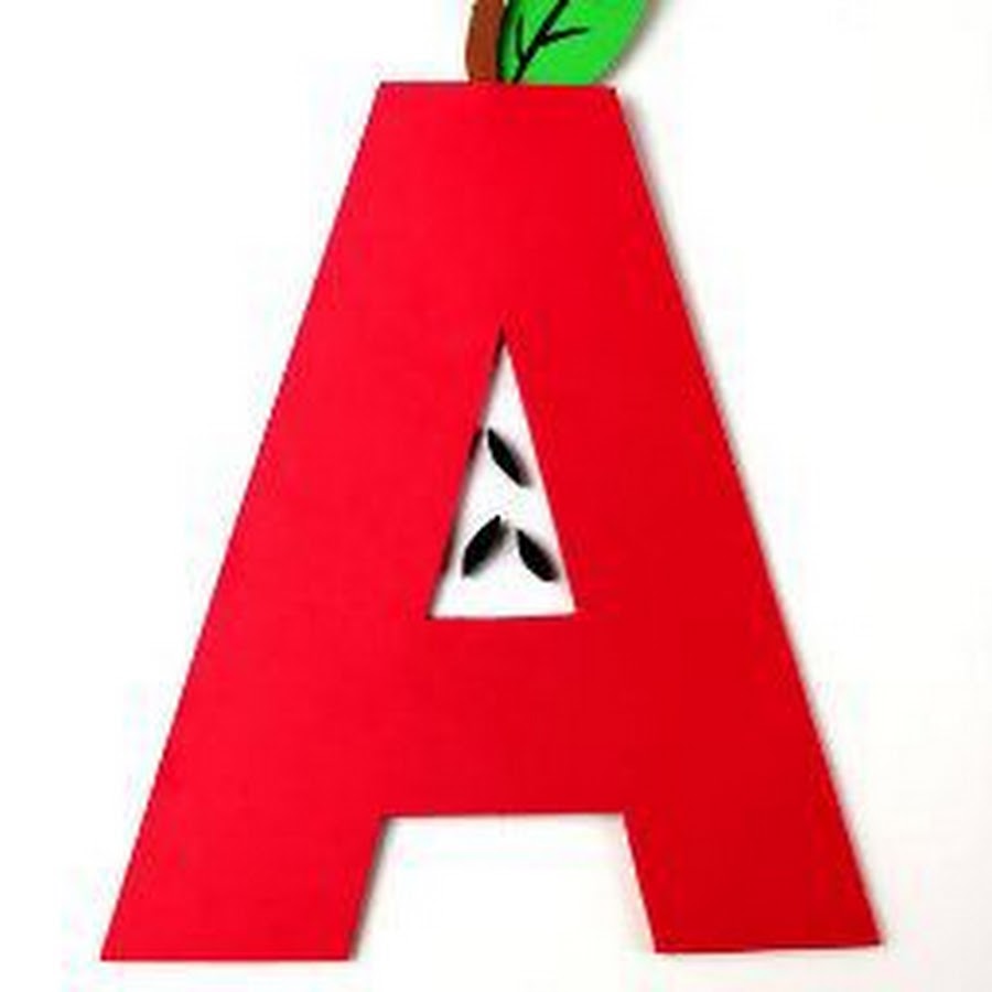 Letter a. Аппликация буквы. Letter a Apple Craft. Letter a яблоко. A is for Apple.