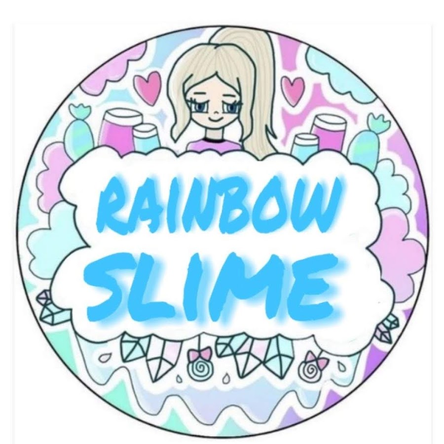 Rainbow Slime cartoon. Слайм вк