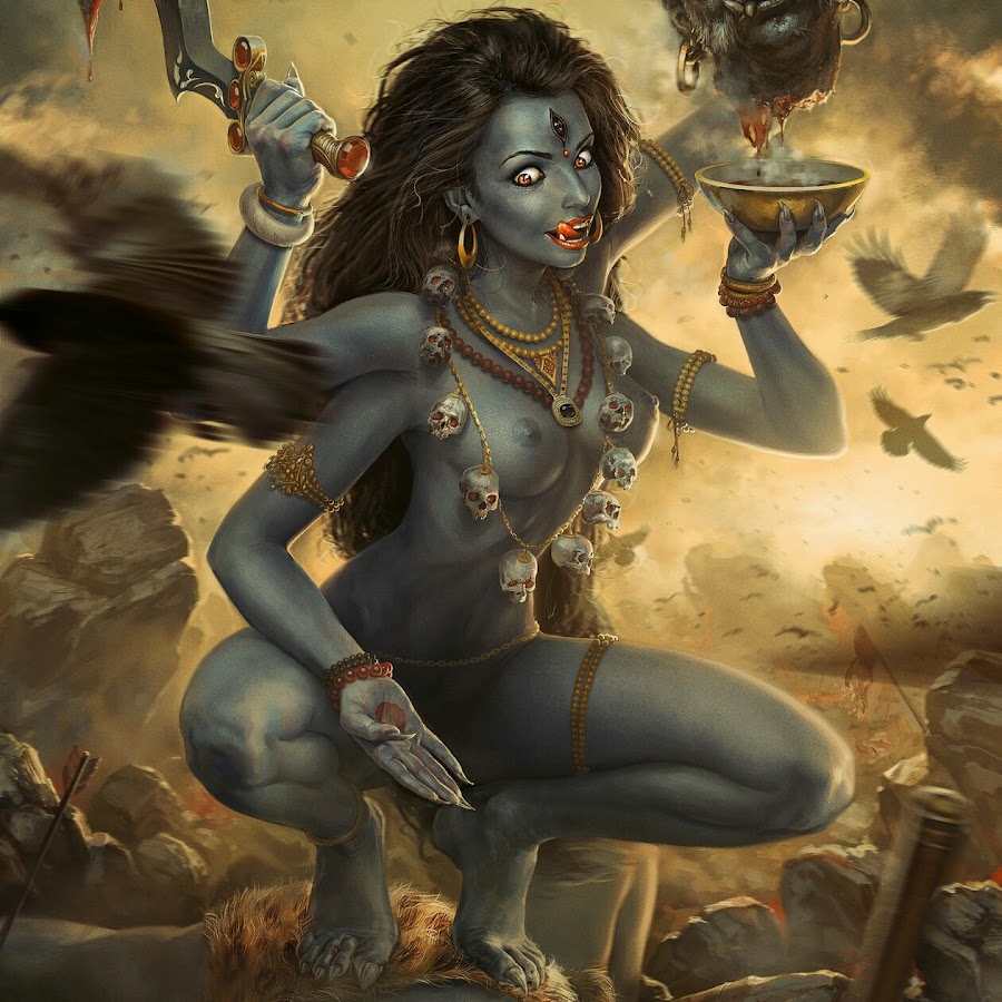 Kail the destroyer of ego. goddess, shiva, durga goddess