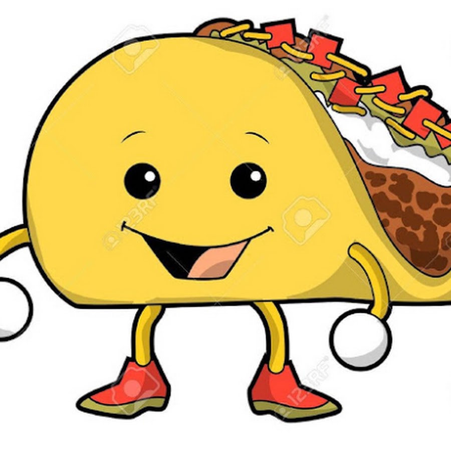 Walking taco cartoon